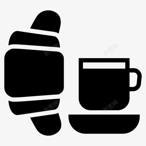 牛角包與茶的完美搭配 從烘焙美食到創(chuàng)意UI圖標設(shè)計