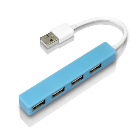 宜客萊 pure純 粹系列USB集線器 HUB03BL藍色圖賞 | 郵樂官方推薦